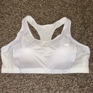 White Mesh Sports Bra by Yvette 5XL